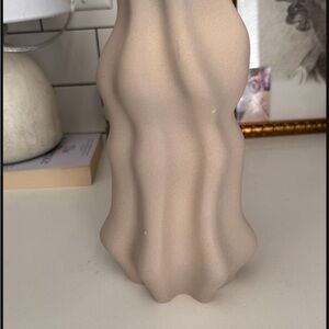 H&M Tan Sculptural Vase Organic Accent